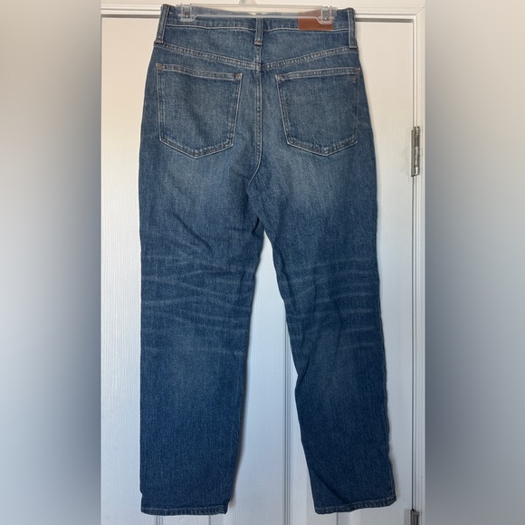 Madewell Classic Straight Leg High Rise Cropped Jeans Coldbrook Wash Size 27 - Picture 4 of 8